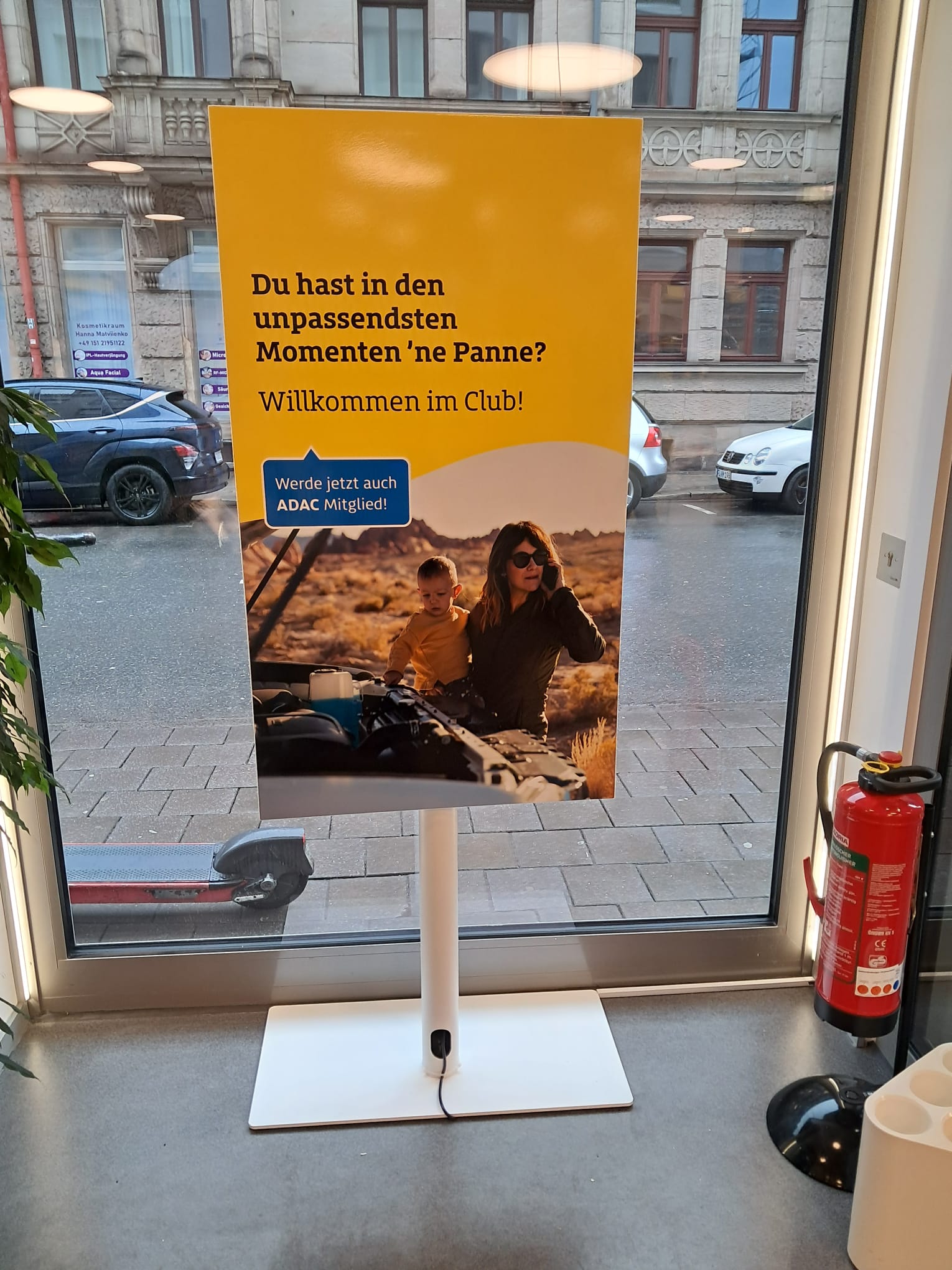 Rückseite als zusätzliche Werbefläche